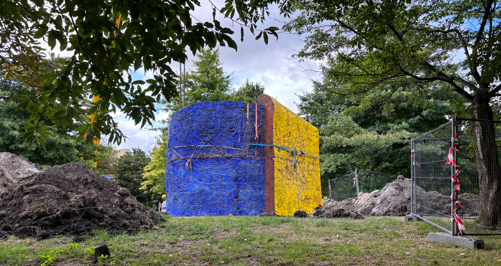 "Herplaatsing van ‘Zeelandschap’ van David (David Johannes) van de Kop"